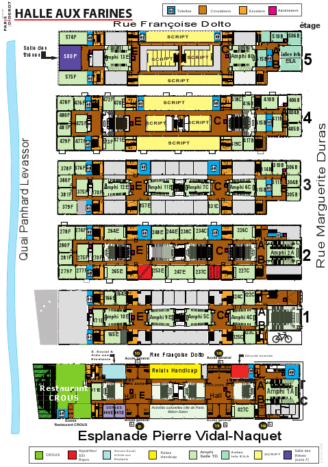 Map of the Halle Farines Building