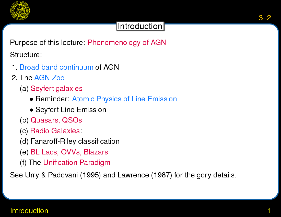 AGN Taxonomy : Introduction