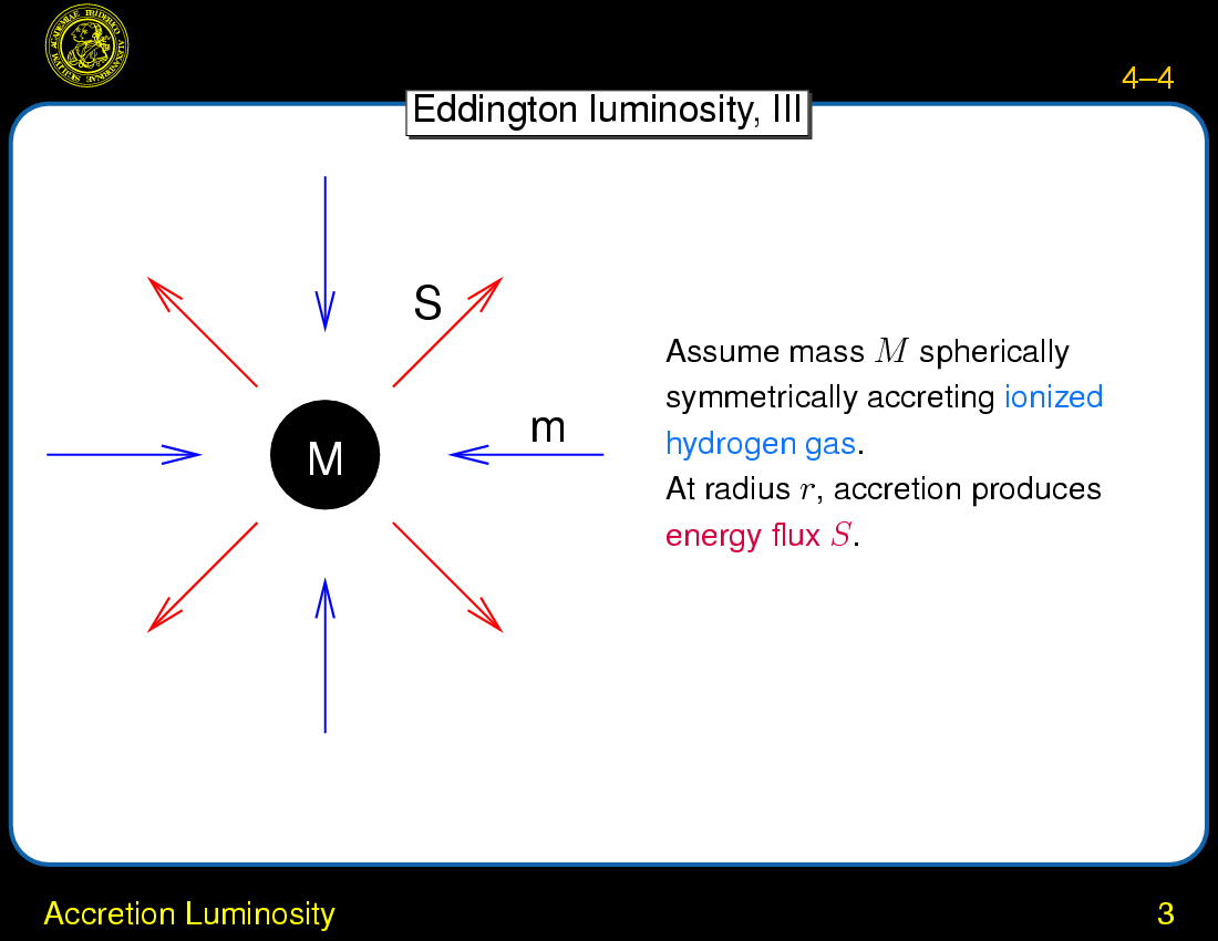 Accretion and Accretion Disks : Accretion Luminosity