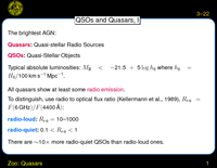 Zoo: Quasars: QSOs and Quasars