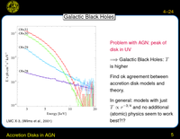 Accretion Disks in AGN: Galactic Black Holes
