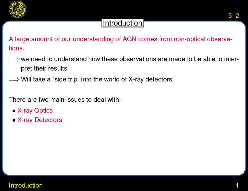 Chapter 5: X-Ray Detectors : Introduction