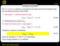 Thermal Comptonization: Energy Exchange