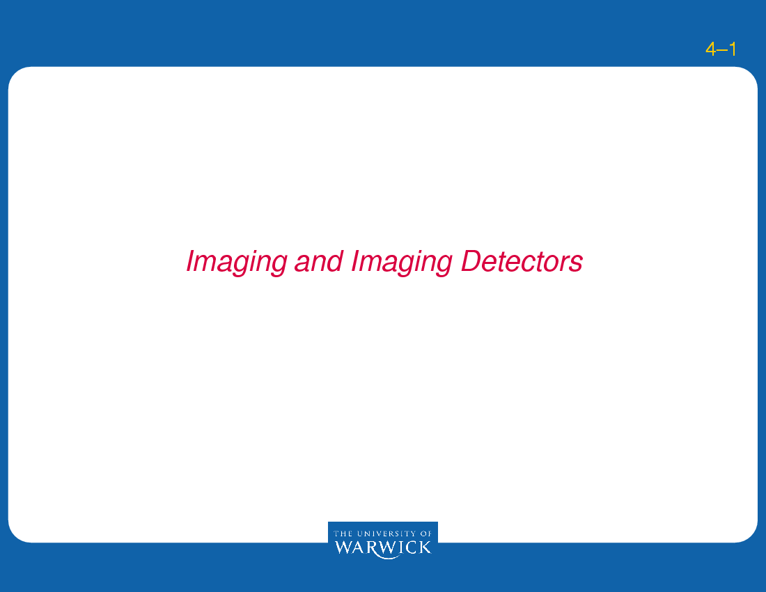 Imaging and Imaging Detectors : Proportional counters