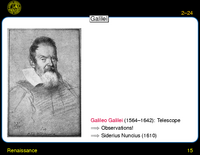 Renaissance: Galilei