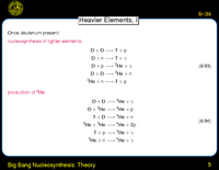 Big Bang Nucleosynthesis: Theory: Heavier Elements