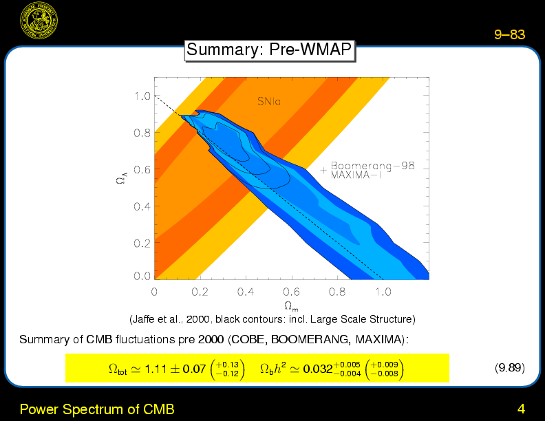 Chapter 9: Large Scale Structures and Structure Formation : WMAP