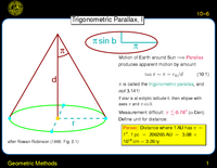 Geometric Methods: Trigonometric Parallax