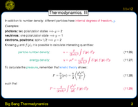 Big Bang Thermodynamics: Thermodynamics