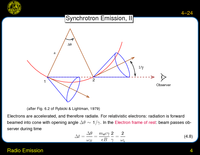 Radio Emission: Synchrotron Emission