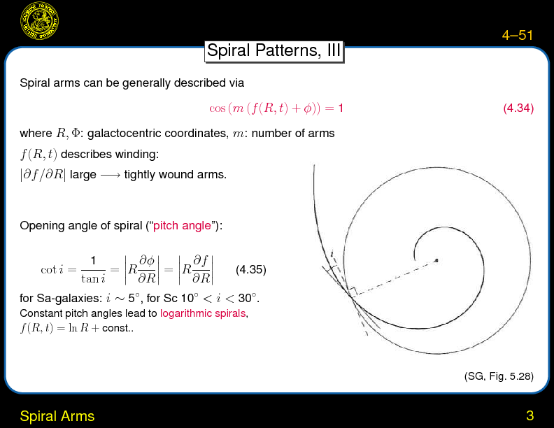 Chapter 4: Spiral Galaxies : Spiral Arms