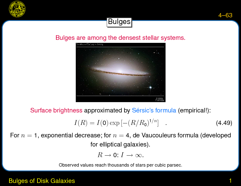 Chapter 4: Spiral Galaxies : Bulges of Disk Galaxies