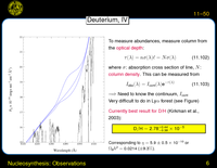 Nucleosynthesis: Observations: WMAP BBN and D