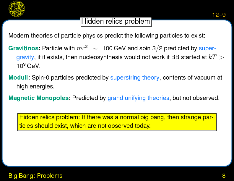 Chapter 12: Inflation : Big Bang: Problems