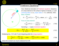 Dynamics: Friedmann Equations