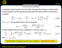 Galaxy Interactions and Mergers: Dynamical Friction