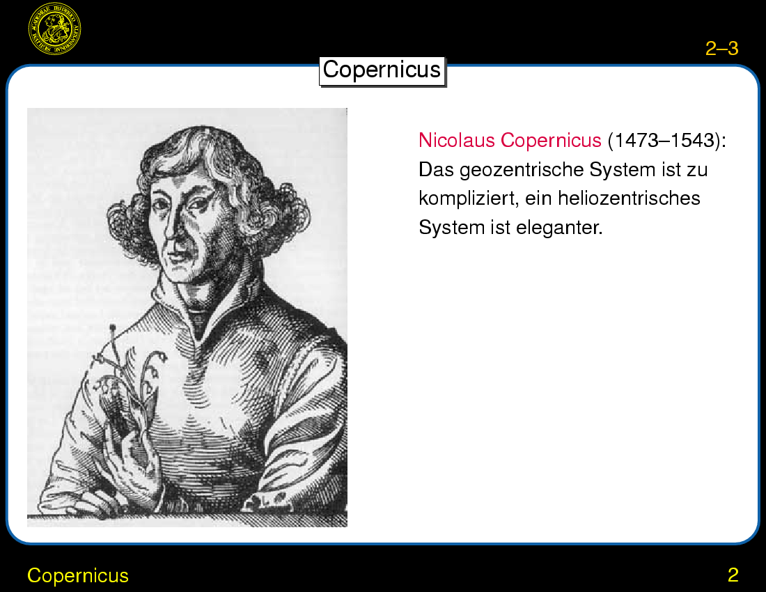 Die Kopernikanische ``Revolution'' : Copernicus