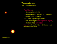 Transneptunians: Pluto - the dwarf planet