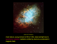 Supernova Remnants: Crab nebula