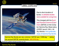 Gamma-Ray Bursts: 1990s: CGRO era