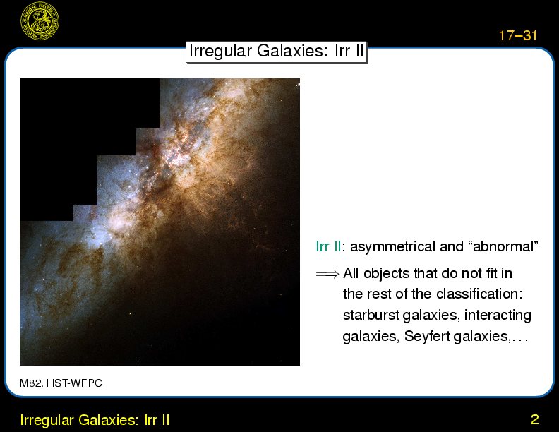 Chapter 17: Galaxies: Classification : Irregular Galaxies: Irr II