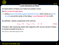 Structure of the Milky Way: Motion of the Sun