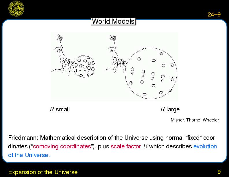 Chapter 24: World Models : Expansion of the Universe