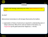 History: Early Cosmology
