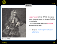 History: Newton