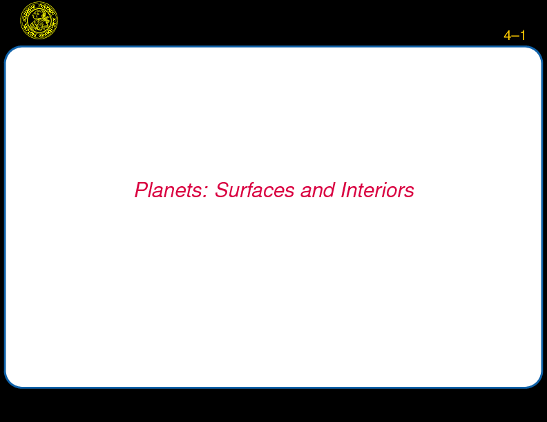 Chapter 4: Planets: Surfaces and Interiors : Surfaces: Craters