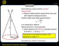 Observational Properties: Distances: Distances