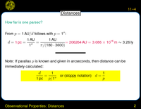 Observational Properties: Distances: Distances