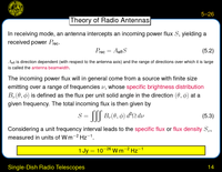 Single-Dish Radio Telescopes: Theory of Radio Antennas
