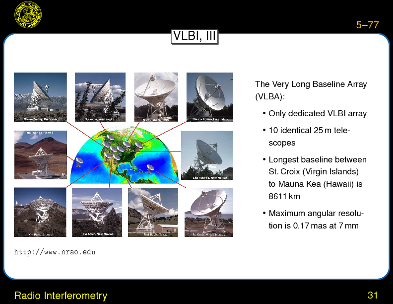 Chapter 5: Radio Astronomy : Radio Interferometry