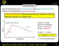 Applications of Radio Interferometry -- Example: Radio-Loud AGN: Radio Spectra