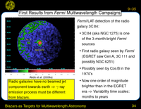Blazars as Targets for Multiwavelength Astronomy: First Results from \textit  {Fermi}-Multiwavelength Campaigns