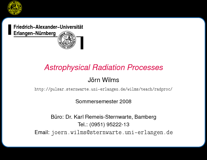 Astronomical Radiation Processes, p. Pagenumber::0--1