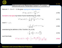 Retarded and Li\'enard-Wiechert Potentials: Advanced and Retarded Green's Function