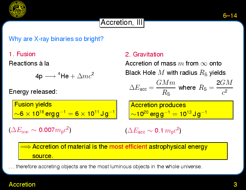 Chapter 6: X-Ray Binaries : Accretion