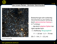 Das galaktische Zentrum: Der innere Parsec: Zentraler Sternhaufen