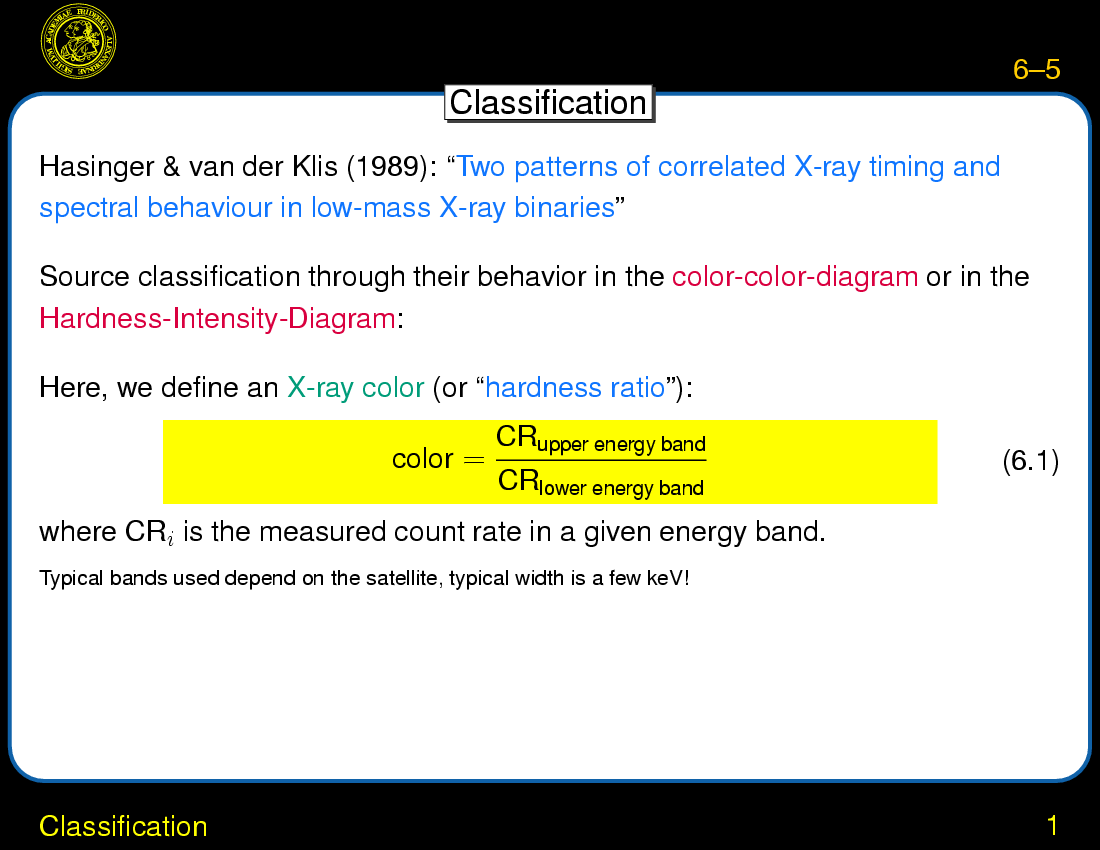 Low-Mass X-ray Binaries : Classification