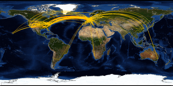 Joern's flights worldwide