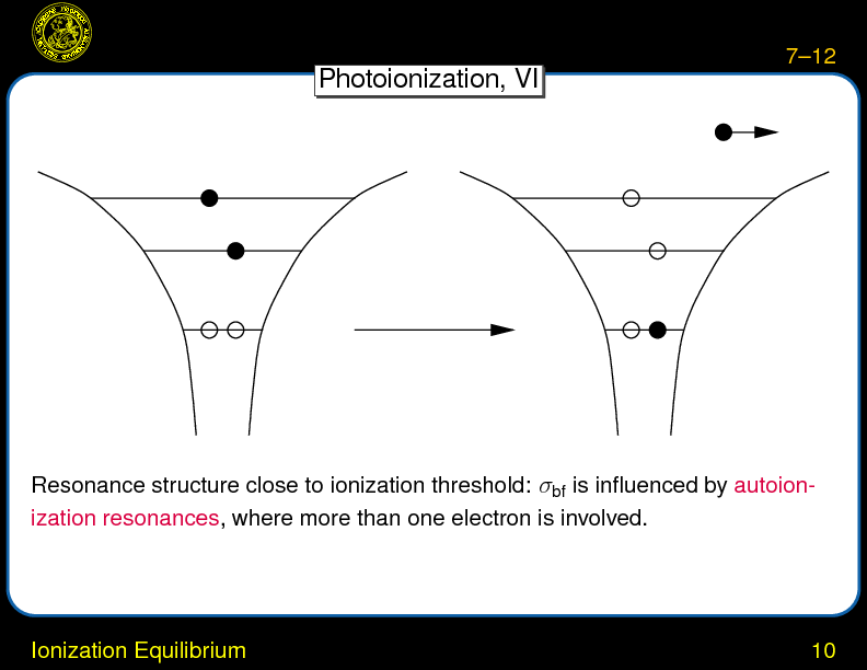 Chapter 7: Ionization Equilibrium and Line Diagnostics : Ionization Equilibrium