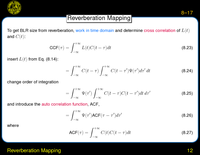 Reverberation Mapping: Reverberation Mapping