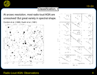 Radio-Loud AGN: Observations: Classification