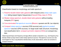 Radio-Loud AGN: Observations: Classification