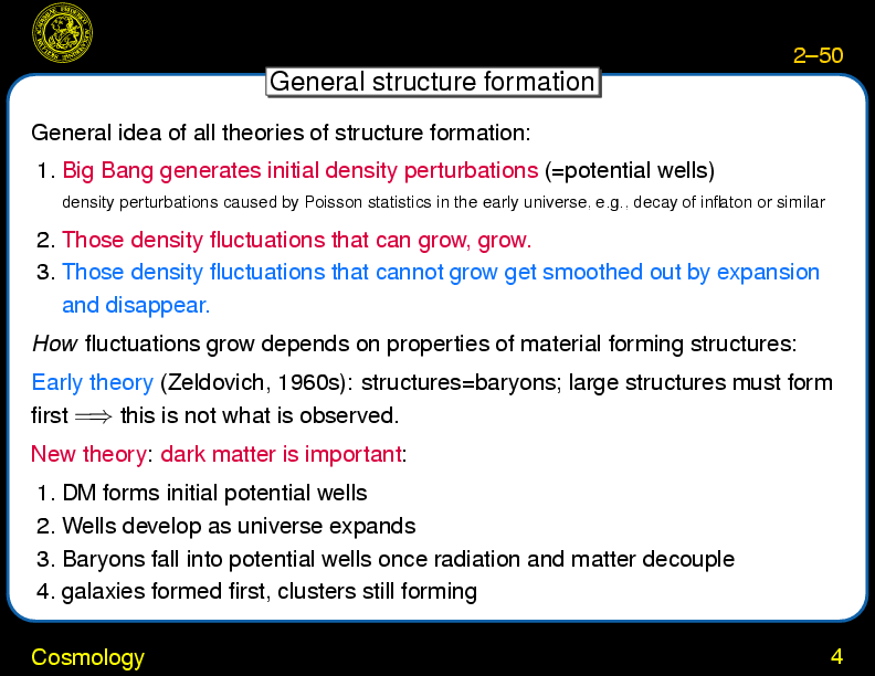 Chapter 2: Overview : Cosmology