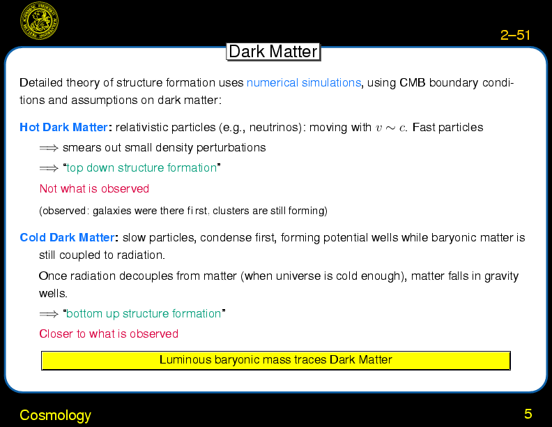 Chapter 2: Overview : Cosmology