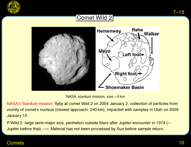 Chapter 7: Small Solar System Bodies: Asteroids, Comets, and Transneptunians : Comets