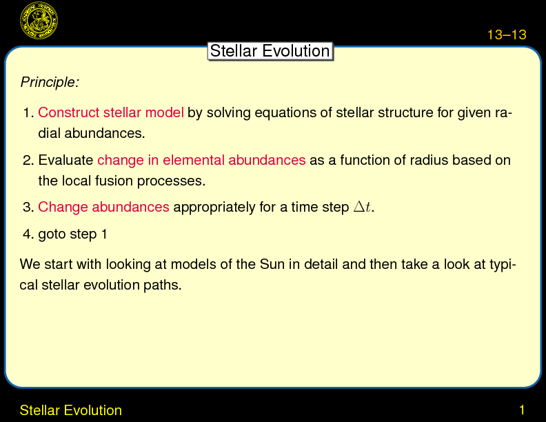 Chapter 13: Stars: Structure and Evolution : Evolution of the Sun